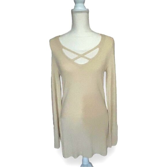 Free People | EUC Women's Criss Cross Top in Ivory Size XS - Picture 5 of 7